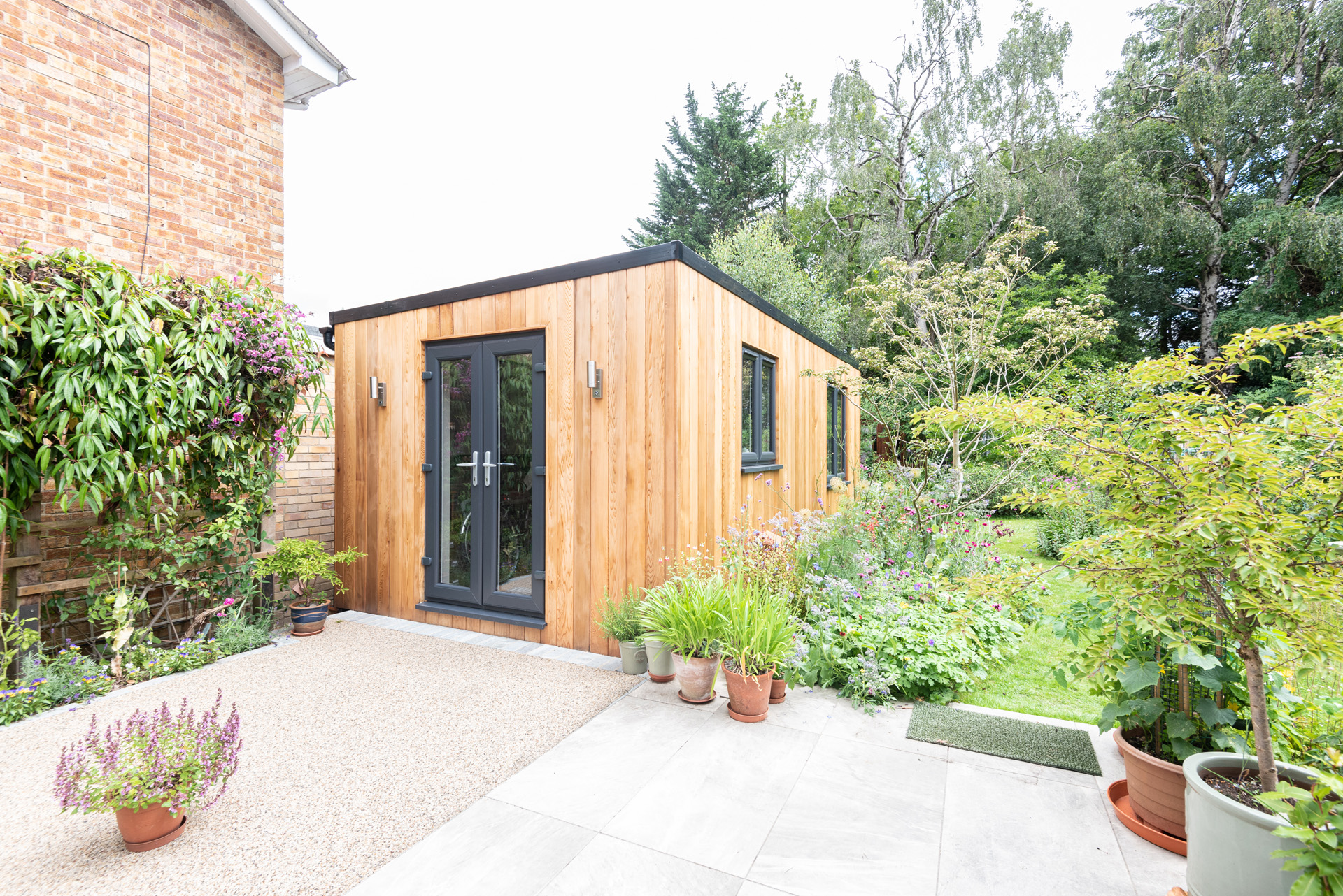 garden room onto communal area