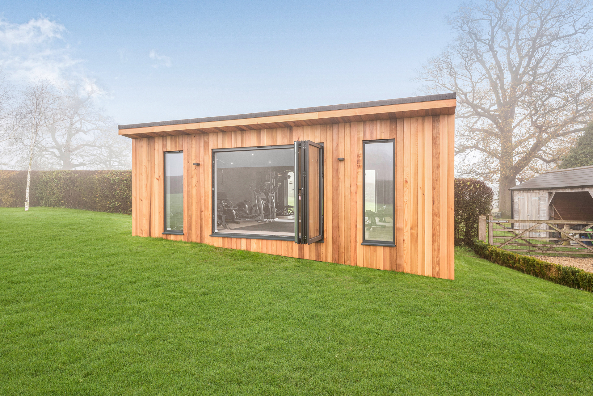 Unique designed garden room gym