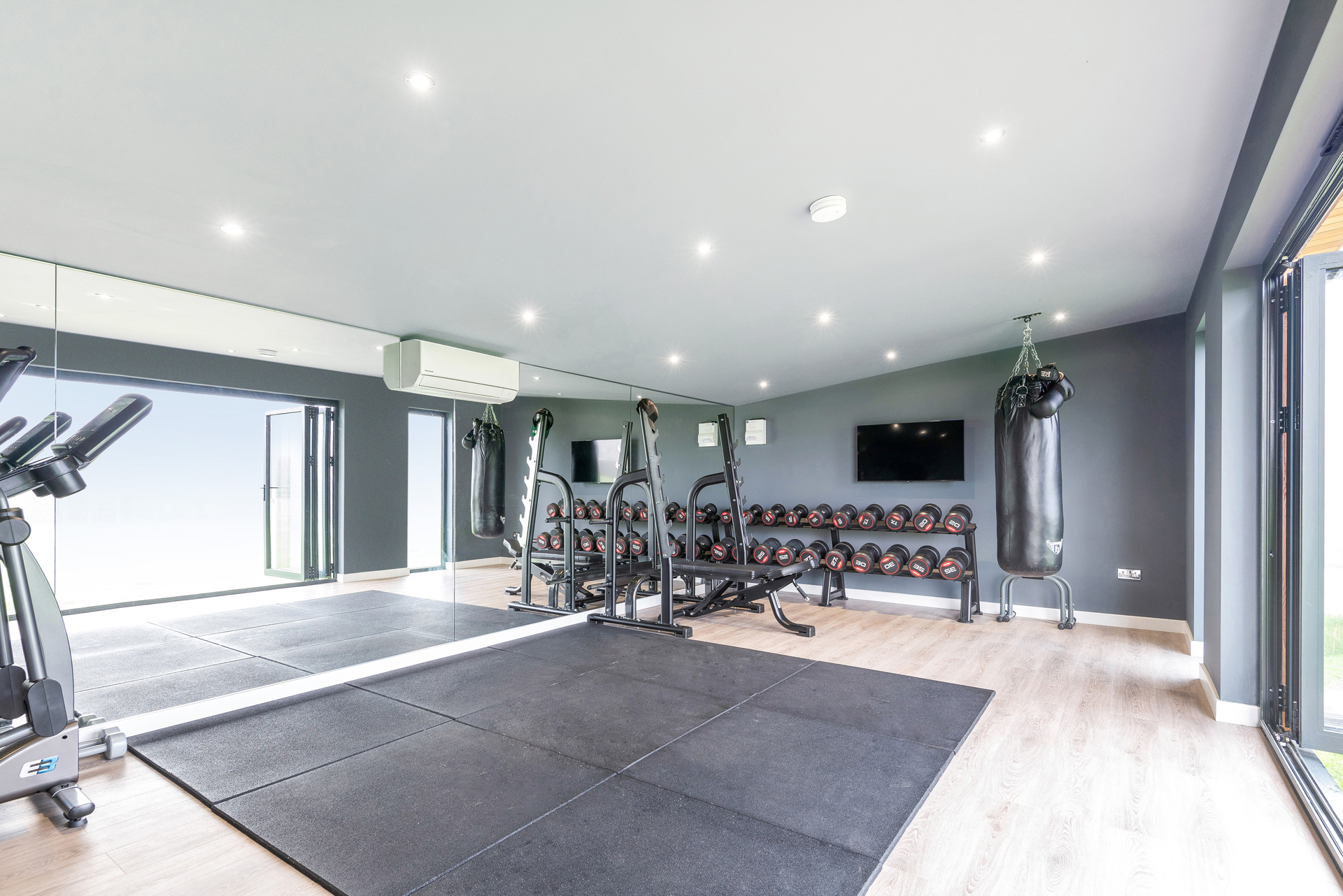 Garden room gym studio in Essex
