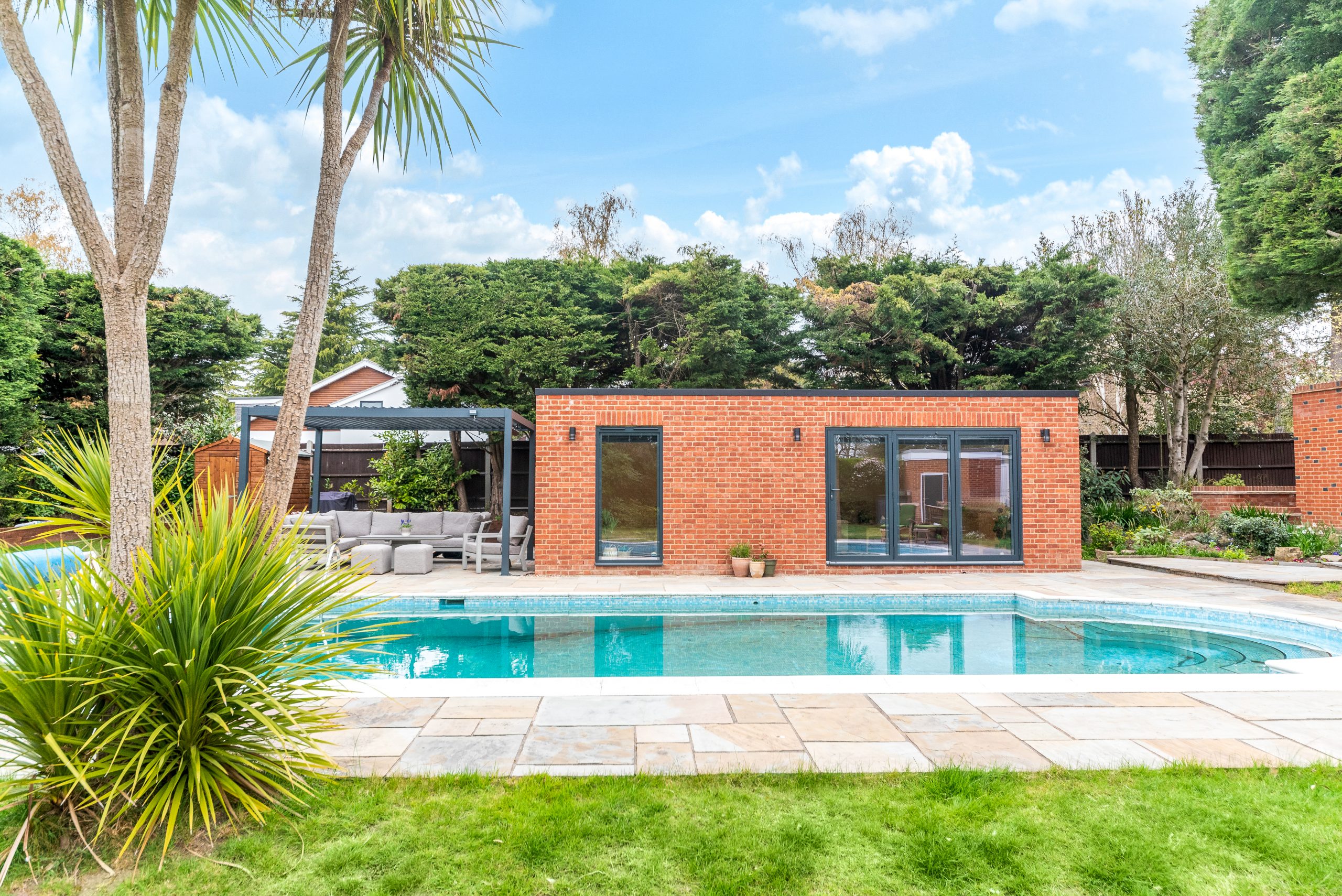 brick garden room