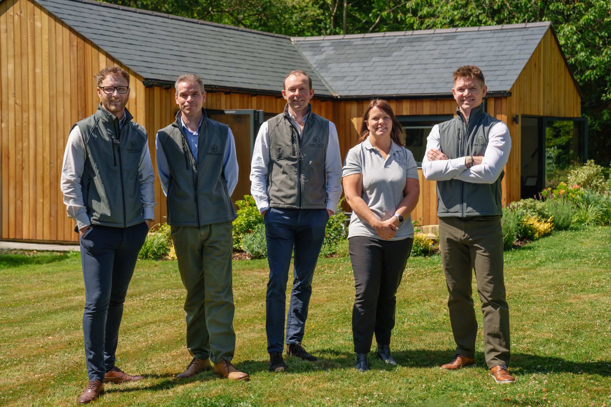 garden room team at Hawksbeck